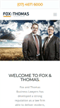 Mobile Screenshot of foxthomas.com.au